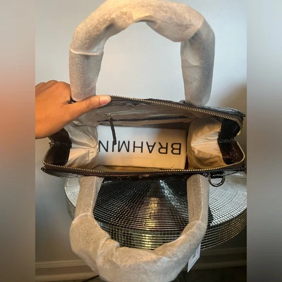 ❌SOLD❌BRAHMIN | Caroline Cocoa Ombré Melbourne Satchel Handbag - Picture 3 of 3